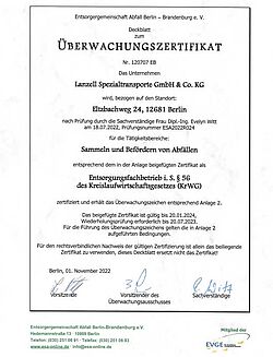 Entsorgungsfachbetrieb